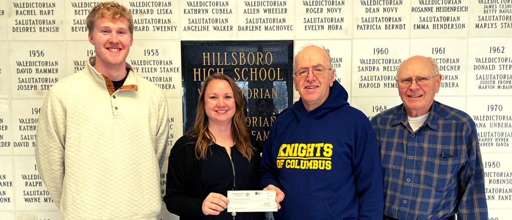 Hillsboro Knights of Columbus Present Special Education Department with Donation