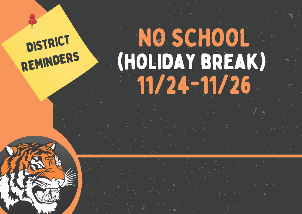 Holiday break 11/24-11/26