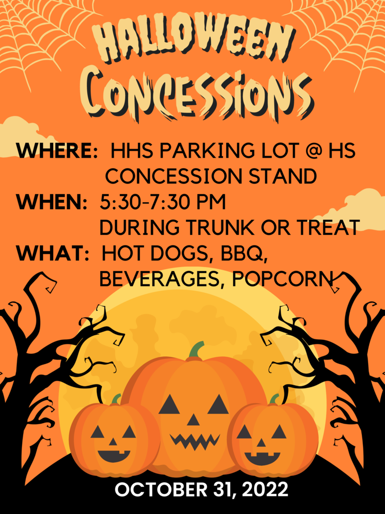 Halloween Concession Flyer